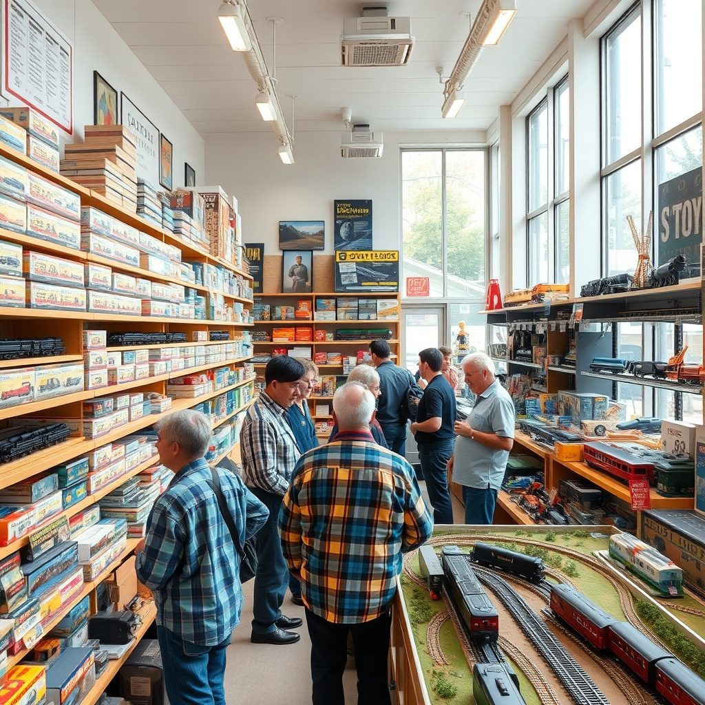 Model railway layout showcasing detailed scenery